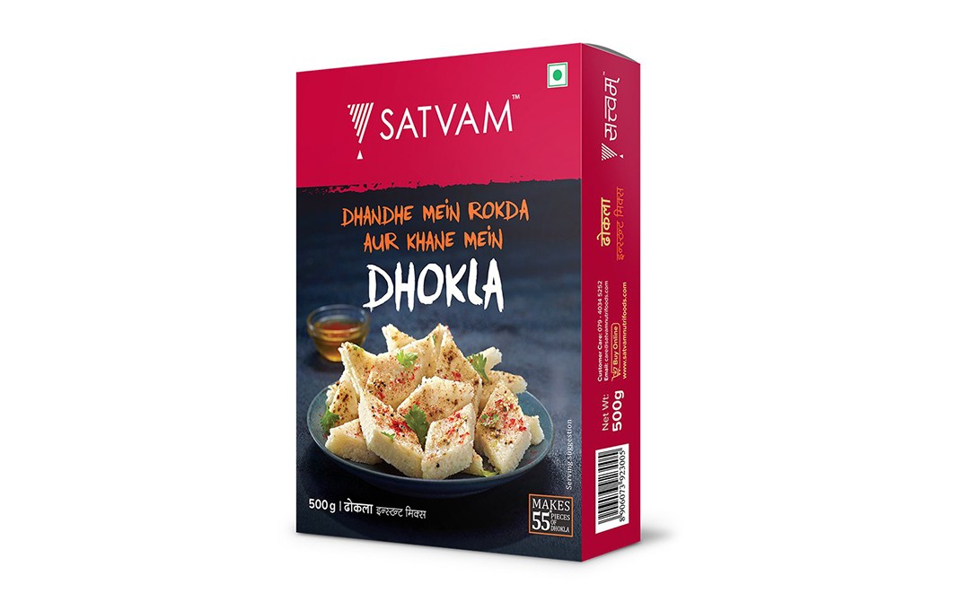 Satvam Dhokla Instant Mix    Box  500 grams